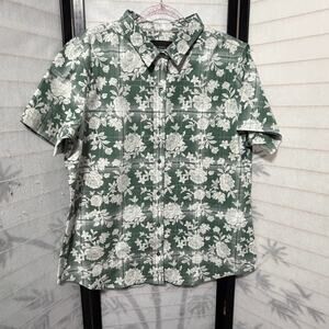 WILDFANG Button Up Shirt Mens XL NWT Abstract Geometric Art Funky Retro Mod Boho